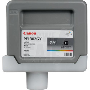 CANON PFI-302GY - 2217B001AA - Cartouche d'encre - 1 x grise - 330 ml