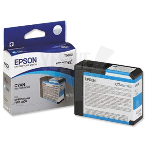 EPSON STYLUS PRO 3800 / 3880 - C13T580200 - Cartouche d'encre - 1 x cyan pigmentée - 80 ml