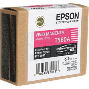 EPSON STYLUS PRO 3880 - C13T580A00 - Cartouche d'encre - 1 x magenta vivid - 80 ml