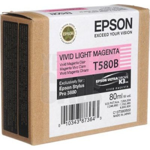 EPSON STYLUS PRO 3880 - C13T580B00 - Cartouche d'encre - 1 x magenta claire vivid - 80 ml