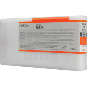 EPSON STYLUS PRO 4900 - C13T653A00 - Cartouche d'encre - 1 x orange pigmentée - 200 ml