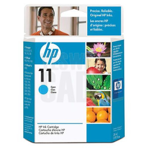 HP 11 - C4836A - Cartouche d'encre d'origine - 1 x cyan - 28 ml