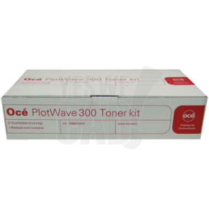 OCE PlotWave 300 - 1060074426 - Kit de toner PlotWave 300 = 2 x cartouches de toner noir PlotWave 300 et 2 x bacs de récupération de toner usagé - 2 x 400 gr