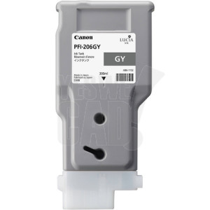 CANON PFI-206GY - 5312B001 - Cartouche d'encre - 1 x grise - 300 ml