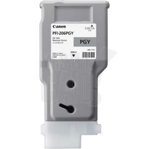 CANON PFI-206PGY - 5313B001 - Cartouche d'encre - 1 x grise photo - 300 ml