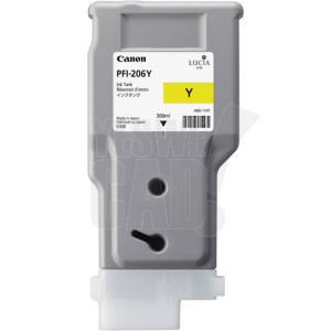 CANON PFI-206Y - 5306B001 - Cartouche d'encre - 1 x jaune - 300 ml