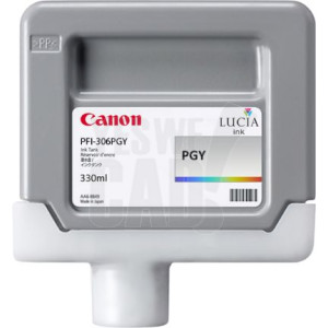 CANON PFI-306PGY - 6667B001AA - Cartouche d'encre - 1 x grise photo - 330 ml