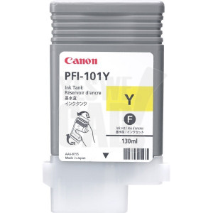 Cartouche d'encre Canon PFI-101Y - 0886B001 - Jaune - 130 ml 