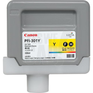 CANON PFI-301Y - 1489B001AA - Cartouche d'encre - 1 x jaune - 330 ml