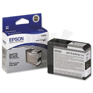 EPSON STYLUS PRO 3800 / 3880 - C13T580800 - Cartouche d'encre - 1 x noir mat pigmentée - 80 ml