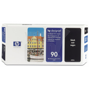 HP 90 - C5054A - Tête d'impression et dispositif de nettoyage - 1 x noir