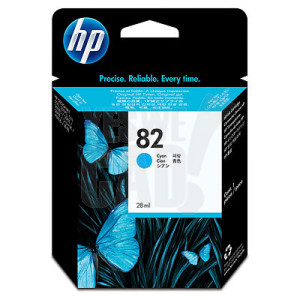 HP 82 - C4911A - Cartouche d'encre d'origine - 1 x cyan - 69 ml