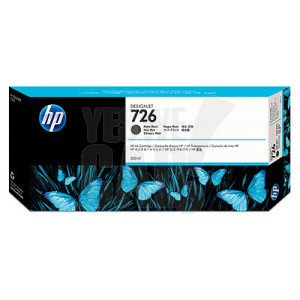HP 726 - CH575A - Cartouche d'encre - 1 x noir mat - 300 ml
