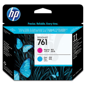 HP 761 - CH646A - Têtes d'impression - 1 x cyan et 1 x magenta