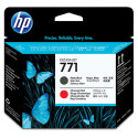 HP 771 - CE017A - Noir Mat et Rouge Chromatique