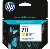 HP 711 - CZ136A - Cartouche d'encre - 3 x jaune - Pack de 3 x 29 ml