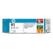 HP 91 - C9470A - Cartouche d'encre - 1 x cyan claire pigmentée - 775 ml
